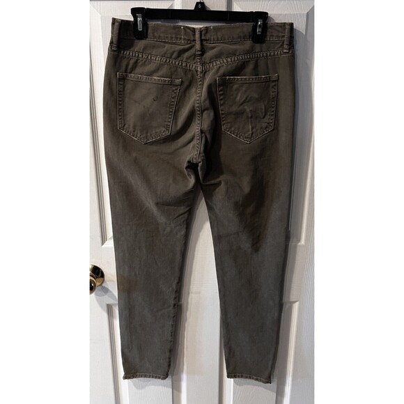 Free people x Sandrine Rose Jeans Womens sz 28 handmade Los Angeles Green - Picture 8 of 10